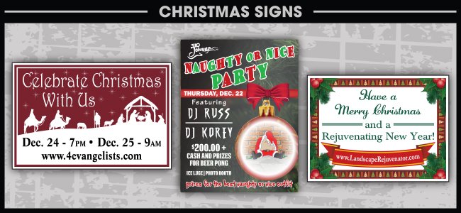 Christmas Signs Large