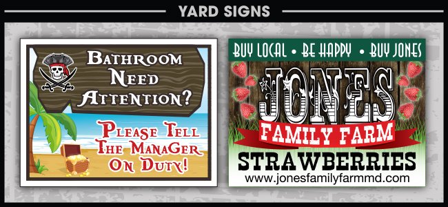 Yard Signs Large